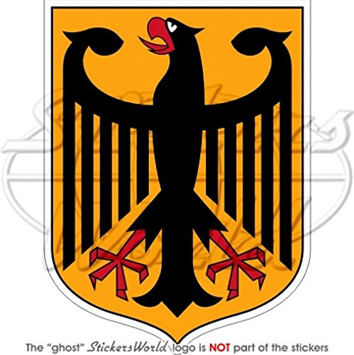 Deutschland Deutsche Wappen Abzeichen Wappen Deutschland 100 mm (10,2 cm) Vinyl Bumper Aufkleber, Aufkleber