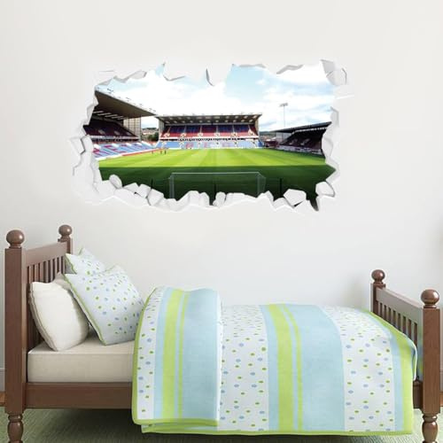 Beautiful Game Burnley Football Club Official Turf Moor Stadium Smashed Mural Wall Mural Sticker (90cm x 45cm)