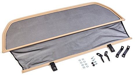 GermanTuningParts Déflecteur de Vent pour Jaguar XJS 2s (1991-1996) - Pliable - Noir | Filet Anti-Remous Coupe | Déflecteur d'air