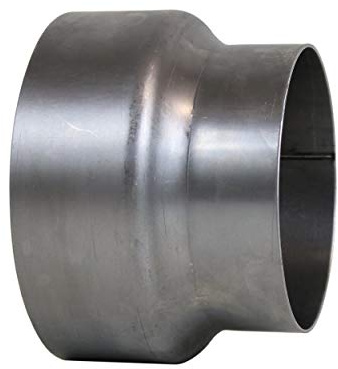 LANZZAS Rökrör ugnsrör reducering Ø 180 mm till Ø 150 mm olackerad kamkamin rör minskning ugnsrör