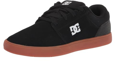 DC Men's Crisis 2 Skate Shoe, Black/Gum, 12