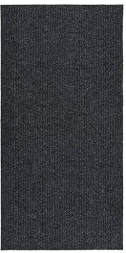 vidaXL Schmutzfangläufer Gel-Rückseite Sauberlaufmatte Schmutzfangmatte Fußmatte Teppich Läufer Schmutzmatte Teppichläufer 100x200cm Anthrazit