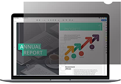 Lonkenn 13.3 Pouces Filtre de Confidentialité, Notebook Privacy Filtre, Revêtement Anti-Reflet, Anti-Lumière Bleu, Privacy Protecteur d'écran pour 13.3 16:9 Moniteur(W x H:295 mm x 167 mm)-Amovible