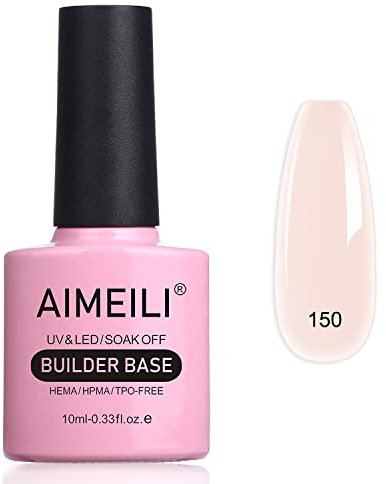 AIMEILI 8 in 1 Builder Nail Gel in Flasche - UV LED Nagelverlängerung Gel, Schnell Aufbauend - (150) 10ml