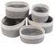 Lannvan Panier Rangement,Lot de 5 Panier de Rangement Tressés en Coton,Corbeille Rangement pour Salle de Bain,Cuisine,Organisateur Table a Langer Bebe,Décoration Boite de Rangement pour Bébé,Enfant