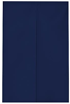 Odot Noren - Cortina de Puerta de Estilo Japonés con Color Sólido, Japonesa Tapiz Cortina de Partición Dormitorio Cocina Tienda Restaurante Separador de Puerta (75x150cm,Azul Marino)