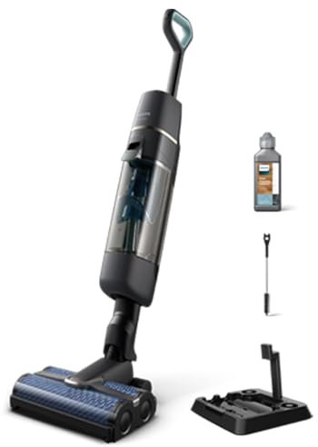 Philips AquaTrio Cordless Lavapavimenti senza filo Wet & Dry Serie 7000, Aspirapolvere lavapavimenti, Autopulizia Automatica, fino a 30 Min di Autonomia e 180 m2 di superficie di lavaggio