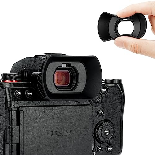 KIWIFOTOS Verlängerte Augenmuschel für Pana. Lumix S5-II S5IIX | Weicher Silikon-Sucherschutz|Robustes ABS|Blockiert Streulicht|Schützt vor Stößen & Kratzern|Einfache Montage
