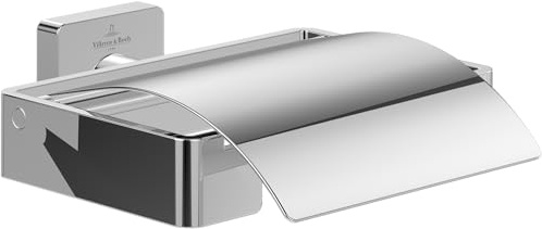 Striking Toilettenpapierhalter mit Deckel Villey und Boch Elements – Chrom