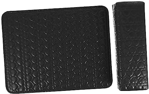 Ipetboom Nail Hand Rest Cushion Firm Support Hand Pad 2pcs, Pu Leather Waterproof Sponge Wrist Pillow, for Manicure for Nail Beauty and Makeup Table