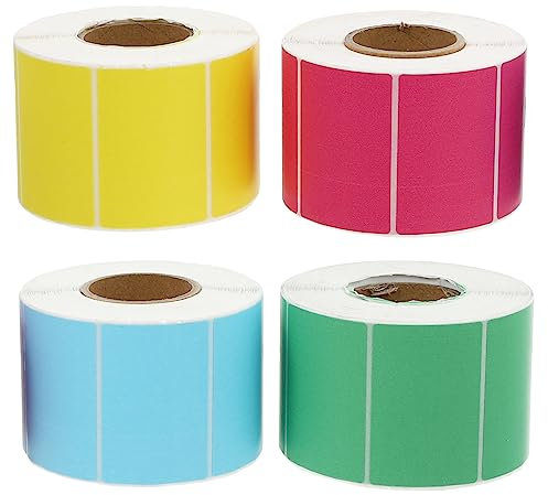 Operitacx 4rollen Ölbeständige Selbstklebende Etiketten Thermotransfer-preislabels Beschreibbare Namensschilder für Flaschen und Pflanzen