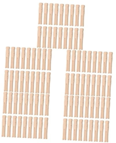 IMIKEYA 500stücke Wäscheklammern rutschfeste Clips Für -projekte Und Wäsche Umweltfreundliche Leichte Holzklammern Für Alltag