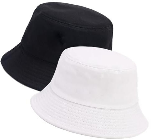 XYIYI 2 Pack Unisex Fischerhüte für Frauen Männer Sommer Strand Angelnhut Sonnehut