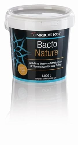 Unique Koi Bacto Nature 5000g für 100000 L Teichwasser Biostarter Filterbakterien Teichschlammentferner zur Reinigung von Laub, Schlamm und Ablagerungen