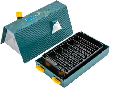 10 Eier Brutautomat Vollautomatisch,Eier Inkubator,Brutmaschine mit Automatischem Rotationssystem und Temperaturkontrolle für Hühner, Enten, Tauben,Wachteln