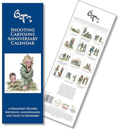 Shooting and Sporting Themed Anniversary Calendar – Country Sports Cartoons by Bryn Parry