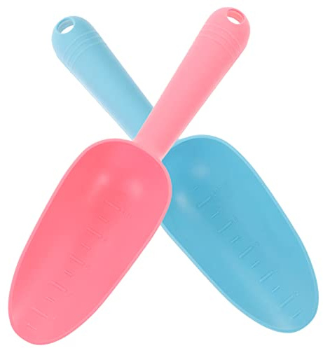 BEBEMOKO 2 Piezas Pala Pequeña De Jardín para Aflojar La Tierra Herramientas De Jardín De Plástico para Jardinería Casera y Cuidado De Plantas