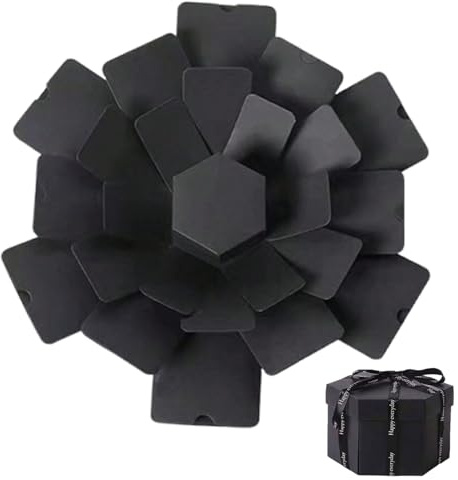 Exploding Memory Box - Handgefertigtes 3D-Fotoalbum, mehrschichtiges Überraschungsgeschenk | Perfekt für Familie Freunde Kollegen Feier, Geburtstag, Hochzeit, Andenken, Dekoration Display