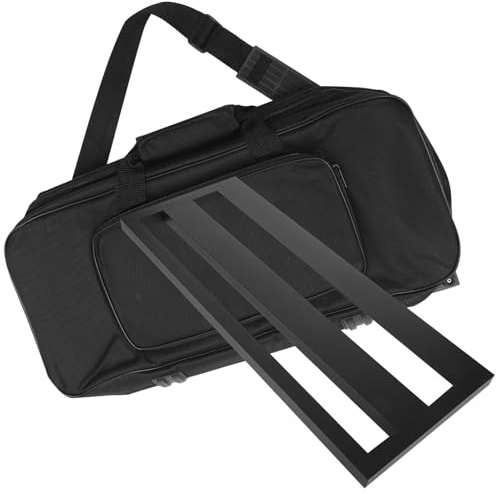 ULTECHNOVO Gitarren-pedalboard aus Aluminiumlegierung Gitarren-effektgeräte-halterung Praktisches Effektgeräte-board mit Tasche Gitarrenzubehör für Ordnung und Performance