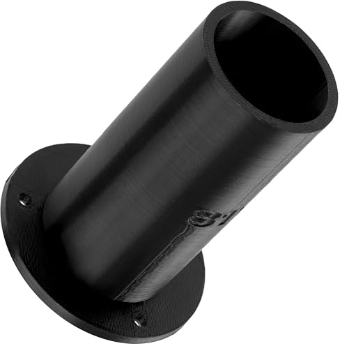 Aerzetix Tubo bass-reflex per altoparlante Ø37.5x31.5 mm lunghezza 80 mm in plastica ABS nera