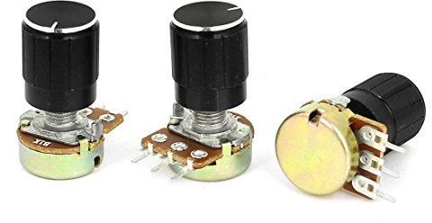 sourcing map 1 K Ohm linéaire Taper potentiomètre Rotatif B1K Pot 3pcs