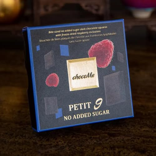 Tea Soul | Quadratini di Cioccolato senza Zuccheri Aggiunti con Lampone Liofilizzato 50 gr