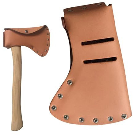 Teksome Lederaxt-Gürtelschlaufe – weiches Leder, stabiles Axt-Holster, Axt-Gürtelschlaufe, erweiterter Hammerbeil mit starker Gewichtskapazität für Werkzeugmanagement
