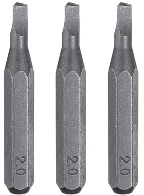 sourcing map 3pcs TRI2.0 Triangolo Cacciavite Bit 5/32 Hex Shank 28mm/1.1 Lunghezza Magnetico Testa Triangolare Punte Esagonali S2 Acciaio Cacciavite Bit per Impact Electric Screw Driver Utensili