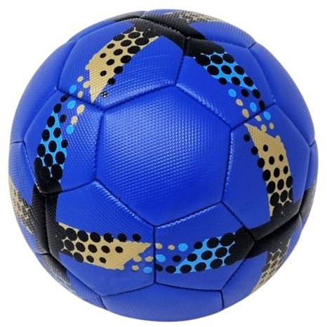 CUCUBA Pallone da Calcio da Allenamento o Partita Colore Blu Triangle Misura 5 Regolamentare