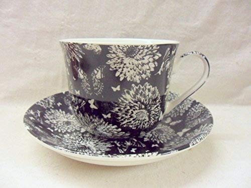 Black Persia Jumbo Cup and Saucer