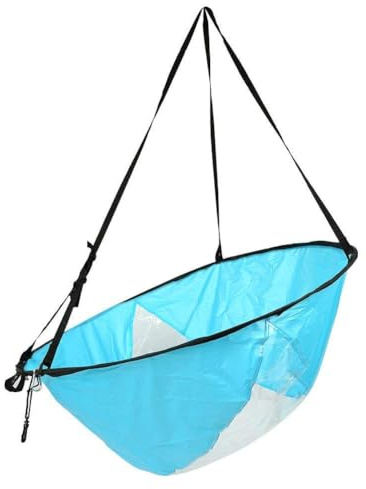 VGEBY 42 Zoll Kajak Windsegel Wind Paddel Downwind Kajaksegel Kanu Zubehör Kompakt&Tragbar (Farbe : Blau)