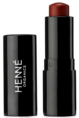 Henné Organics Luxury Lip Tint - Moisturizing, Sheer Natural Color - Intrigue (Brick Red)