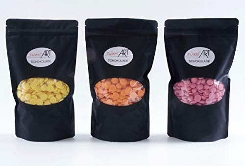 3 Set Aroma Callets 250 g für Pralinen - Nachspeisen - Desserts
