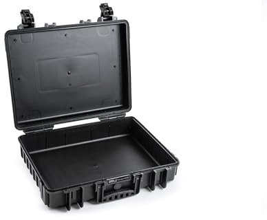 B&W International Transportkoffer Outdoor 6040 (PP.210) Schwarz – Leerkoffer – wasserdicht (IP67), staubdicht, schlagfest, extrem robust