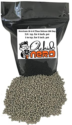 Orchid Nerd Nutricote 18-6-8 Slow-Release Orchid Fertilizer 15 oz – 180-Day All-Purpose