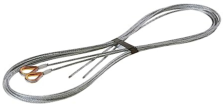 Hörmann 3064375 - Cable de alambre con guardacabos N (tamaño: 3 mm, longitud 3040 cm hasta RM 2250, de acero de, fácil fijación mediante el guardacabos, para puertas de garaje)