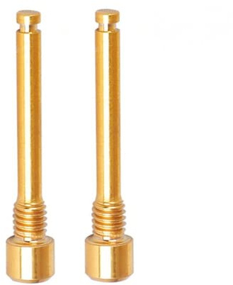 SPORTARC 2PCS Titanium Screws for Disc Brake Pad Grub Screw Insert Screw Bike Disc Brake Titanium Bolts Threaded Pin Inserts Screw for -SRAM, GOLD
