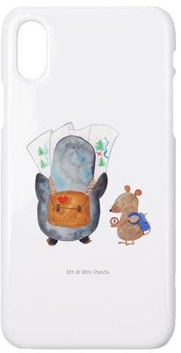 Mr. & Mrs. Panda Handyhülle passend für iPhone 10 Handyhülle, Weiß