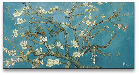 Paul Sinus Remaster 120x60cm Vincent van Gogh's Mandelbaum in Blüte Baumblüten Weltberühmt Zeitlos