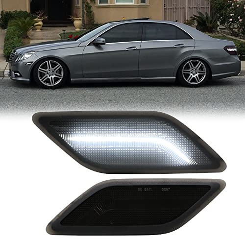 Aexploer Side Marker Signal Lights Kits LED Compatible with E W212 Sedan&Wagon/for E350 Sedan&Wagon/for E550 Seadan/for E63 AMG Sedan&Wagon 2010-2013/for E400 Hybrid 2013