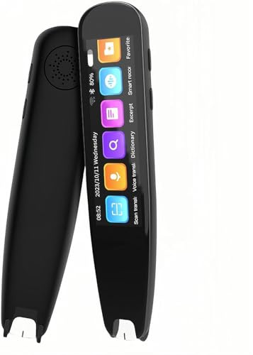 Scanning Translation Pen, 131 Language translater with 2.99in, Dictation Device Speech to Text, Electronic Dictionary for Travelers Businessmen