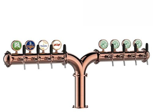 Torre Cerveza 6//8 Grifos,dispensador Portátil Grifo Cerveza Con Señal Licor Con Luz LED,ciclo 360°,protección Temperatura Constante Y 1-3meses Se Mantiene Fresco,sabor Rico Y Delicado,para Bar