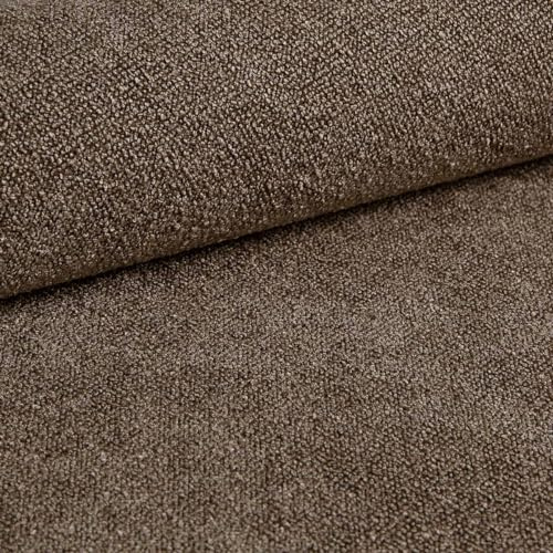 HEKO PANELS Polsterstoff Möbelstoff Meterware Sico, Braun, 300 x 142 cm | Stoff zum Nähen, für Stühle, Eckbank, Sessel, Sofa, Bezüge, Abriebfestigkeit 100.000 Zyklen, DIY