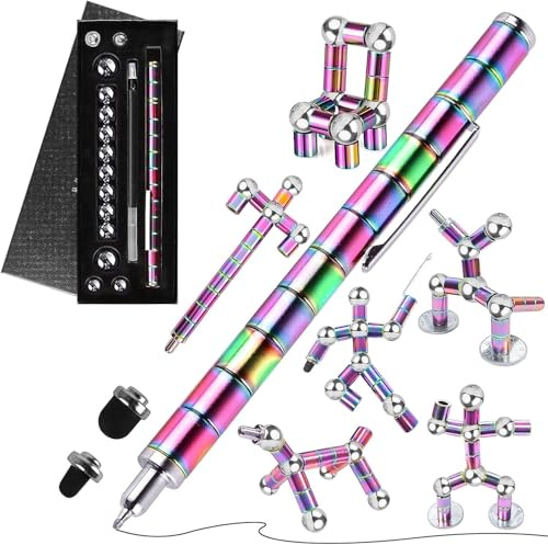 Magnetic Fidget Pen Toys - Graduation Party Multifunctional Decompression Magnet Writing Toy Pen, from Daughter/Son, Gadgets Cool Stuff Birthday Gifts for Men/Boys/Kids (Color)