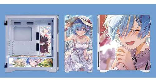 Caja For Juegos, Caja For Juegos De PC De Torre Media E-ATX/ATX/M-ATX/ITX - Puerto USB 3.0 De E/S Frontal - Panel Lateral De Vidrio Con Bisagras - 9 Posiciones De Ventilador - Incluye 3 Tableros De Lu