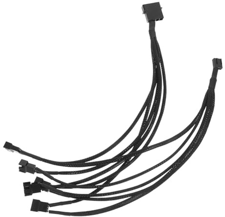 Homoyoyo Computer Fan Hub to Adapter Cord Fan Extension Cable Splitter Supply Converter Wire