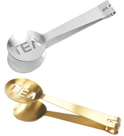 OUNONA 2pezzi Colino Da Tè in Acciaio Inossidabile Spremi Bustine e Foglie Sfuse Accessorio Per Tè Confezione Da Filtro Tazza Durevole