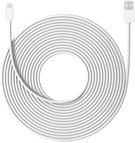 5M Long USB C Cable, USB A to USB C Charging and Data Sync Cord Power Extension Cable Extra Long Type C Charging Cable Fast Charge & Sync Compatible for Security Cameras Phones Tablets Switch