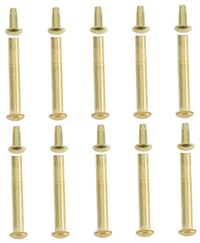 Mobestech Kit de Réparation de 10 Rivets Métalliques pour Ventilateurs Pliants Accessoires de Fixation Goupilles et Écrous pour Arbre de Ventilateur pour Bricolage et Réparation