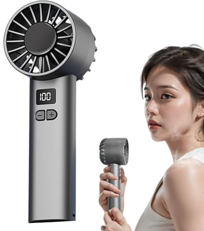 Ventaglio a mano | Ventilatore portatile piccolo rinfrescante - 100 velocità ricaricabile silenzioso ventilatore accessori rinfrescanti per viaggi in vacanza in spiaggia e campeggio all'aperto